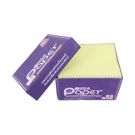 กระดาษต่อเนื่องเคมี T.K.S. Paper ขนาด 9X11 นิ้ว 2ชั้น ไม่มีเส้น_2